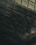 "Yves Saint Laurent" 80's-90's Quilted leather shoulder bag