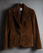 “CELINE” 2000’s corduroy tailored jacket