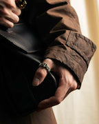 "Christian Dior" Buffalo design silver ring