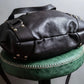 "Max Mara" Horizontal tuck design 2way leather bag