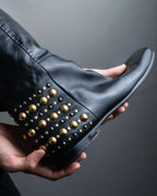 "GUCCI" Stud design vibram sole long boots