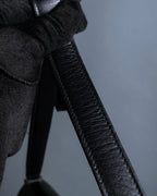 "GUCCI" Saddlery motif crisp design vintage leather shoulder bag