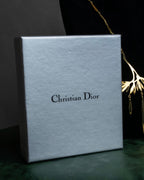 "Christian Dior" Branched leaf motif gold necklace