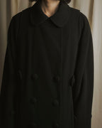 "Karl Lagerfeld" 80's-90's Round collar curvaceous coat