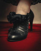 -SPECIAL- “CHANEL“ 2005-06 Paris-New York ruffle leather pumps