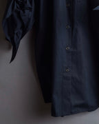 "HERMES" Gaultier period twisted sleeve cotton shirt