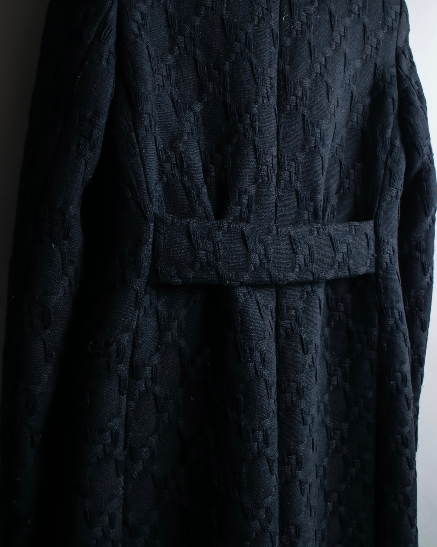 "MIU MIU" dimensional woven stand up collar coat