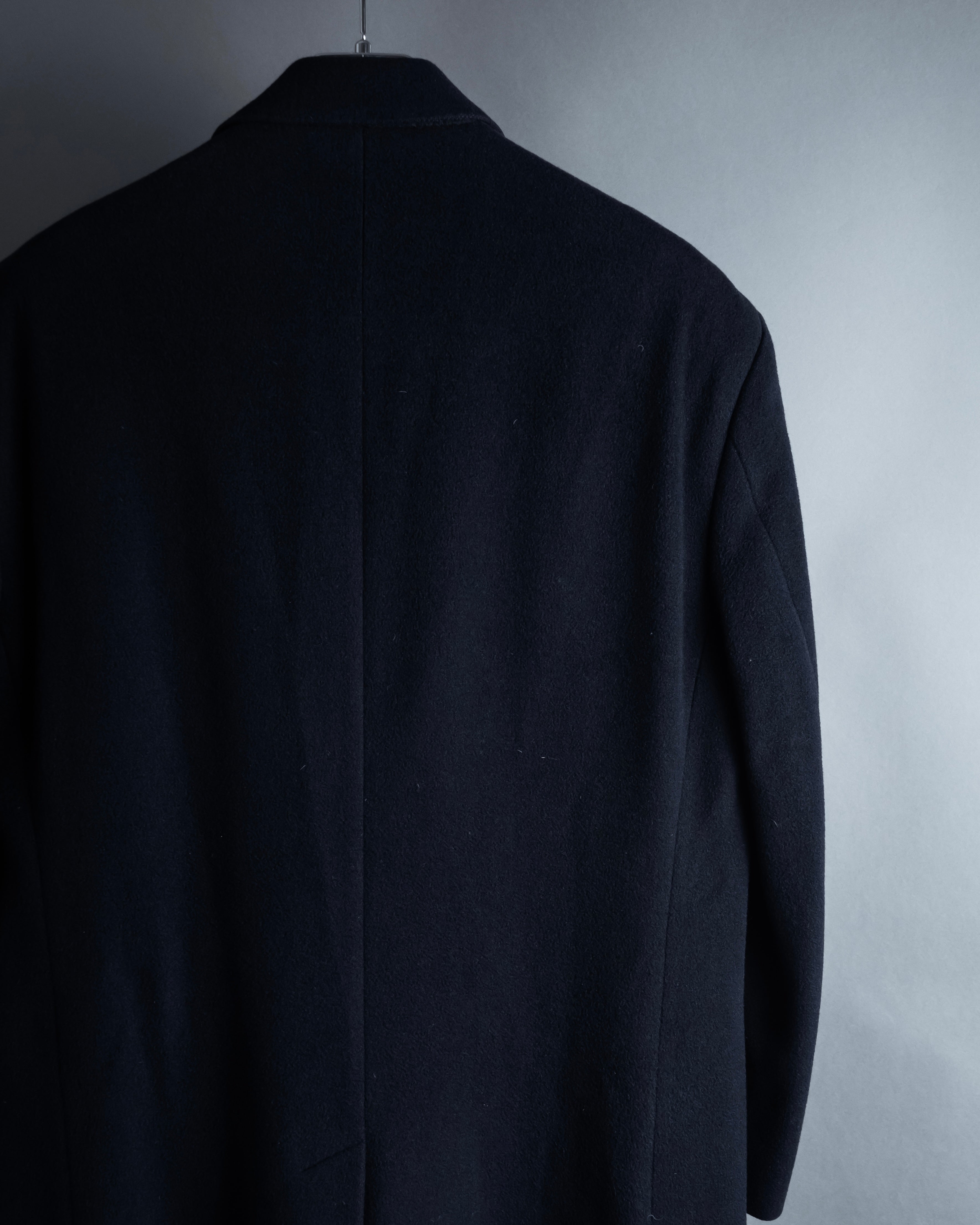 -SPECIAL- "BURBERRYS" 1980-1990's 
Classically tailored oversized 100% cashmere chester coat