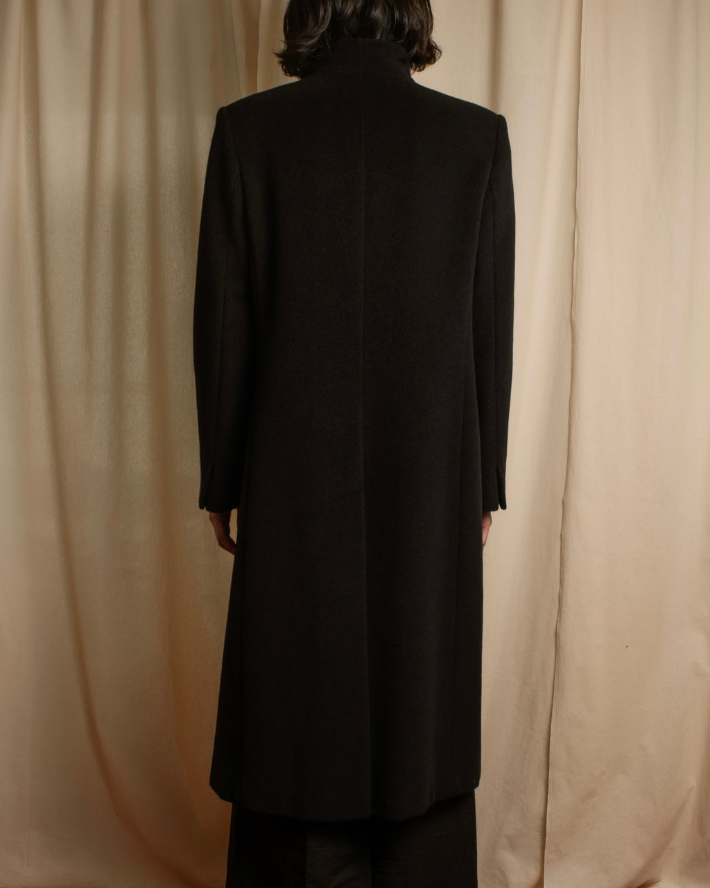 "Max Mara" 90's Asymmetrical front long chester coat