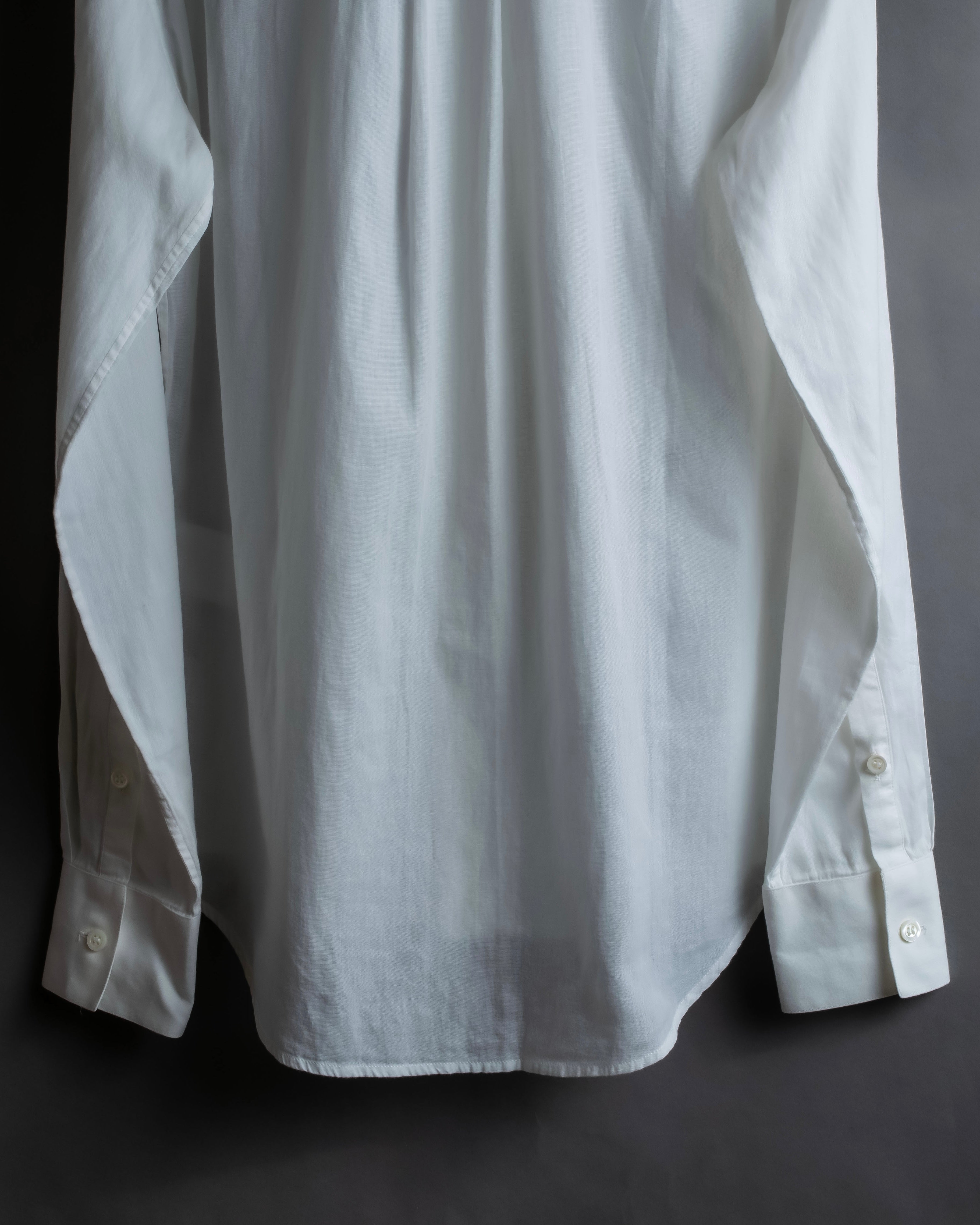 "Alexandar McQueen" Smoke art print cotton oversized shirt