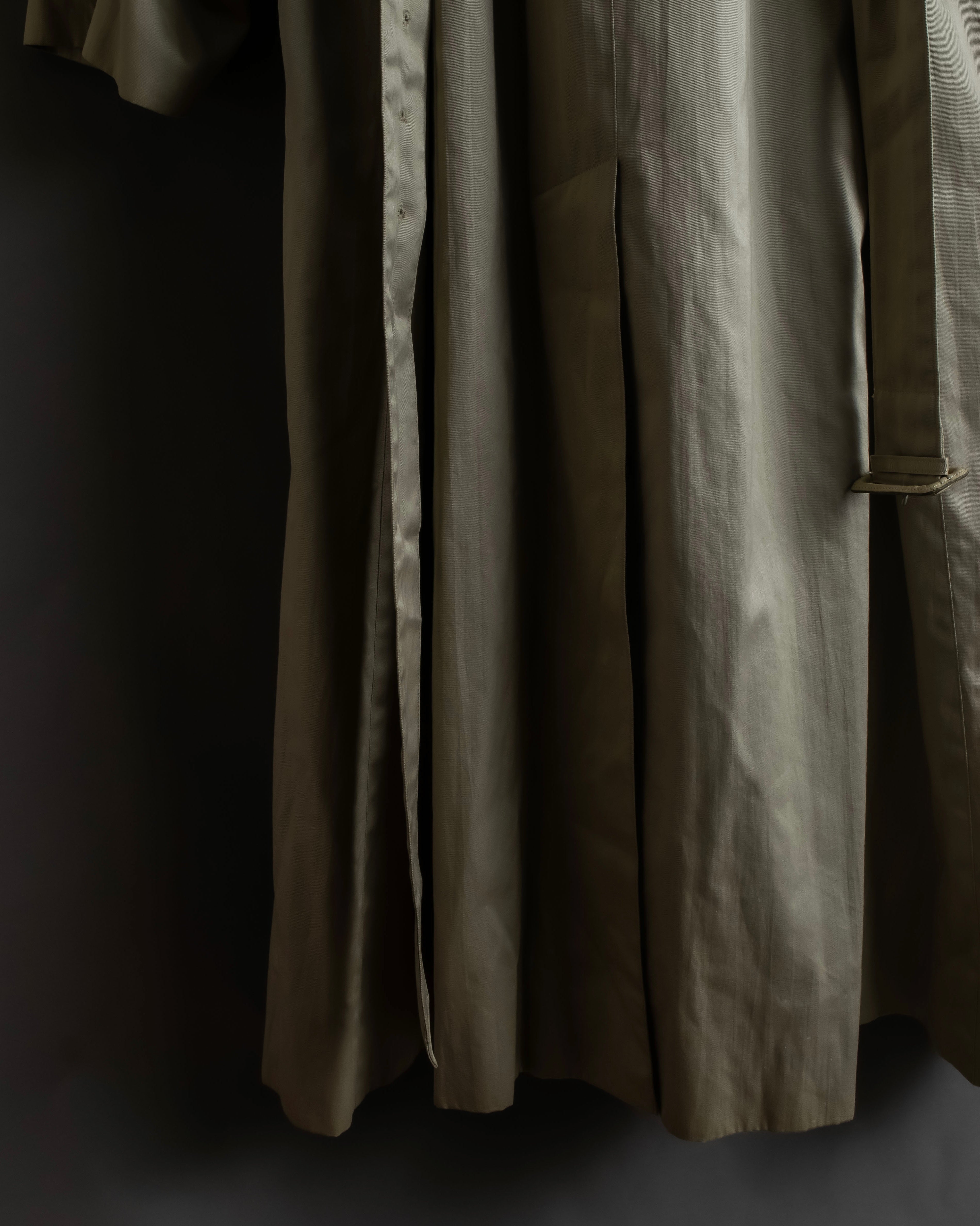 "BURBERRYS" Classic military detail maxi length trench coat