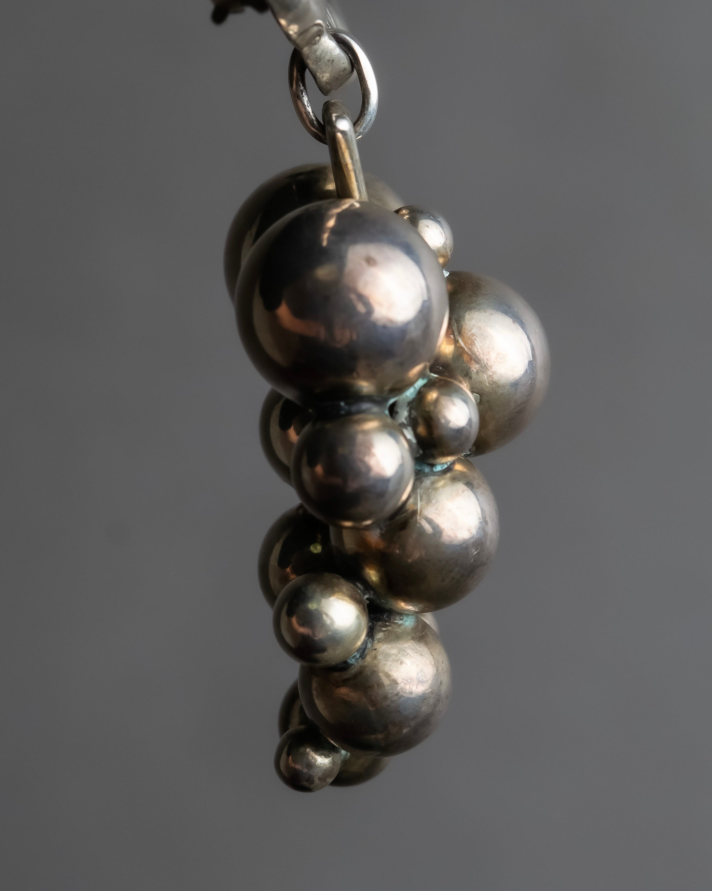 "GEORG JENSEN" Grape cluster motif silver 925 brooch