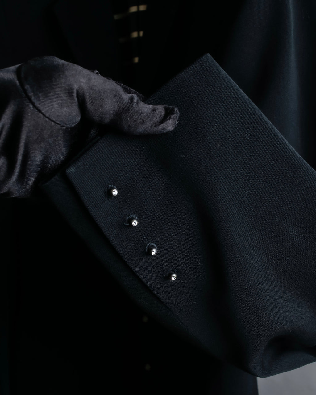 "JEAN PAUL GAULTIER FEMME" Swarovski design structured tailored jacket