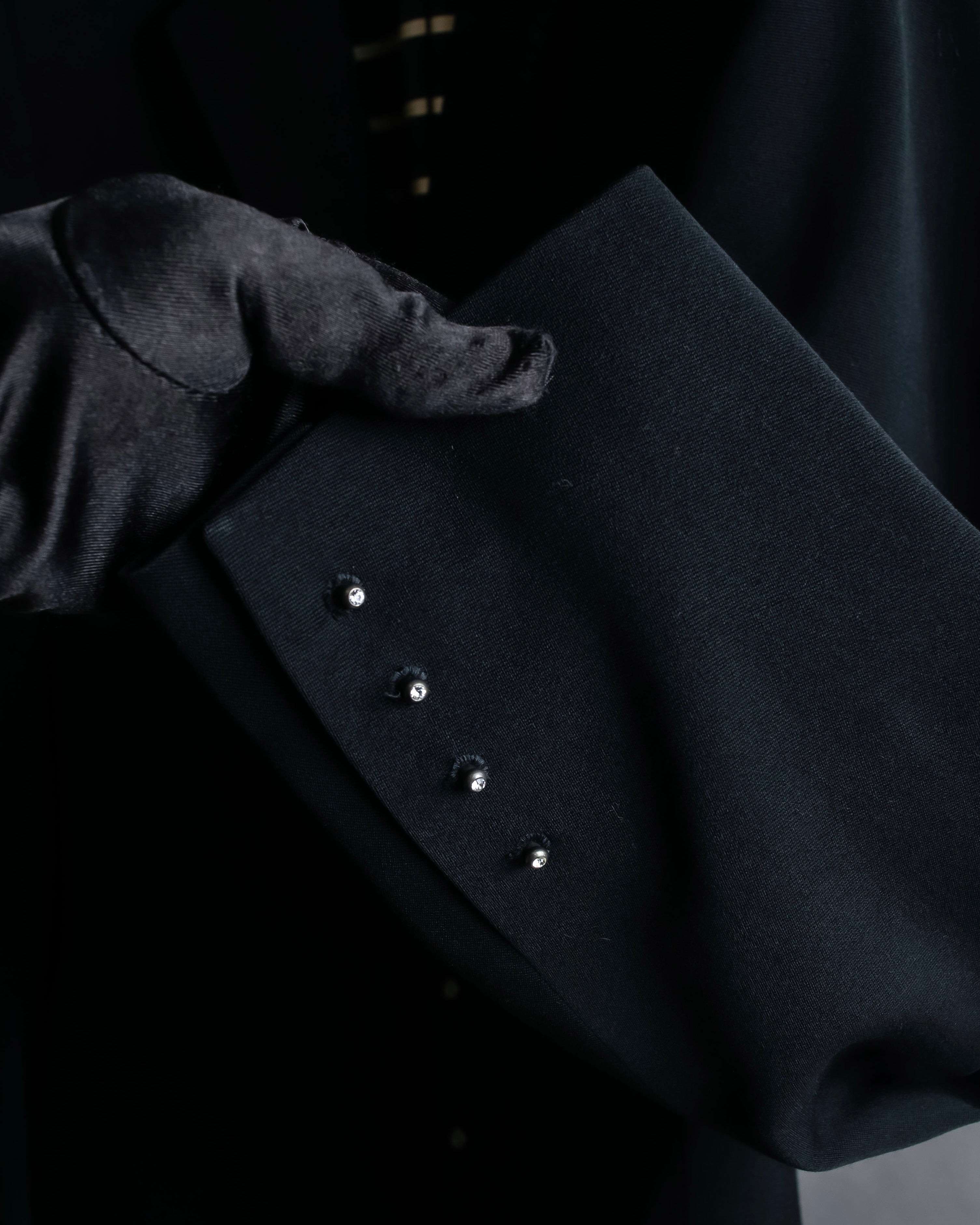 "JEAN PAUL GAULTIER FEMME" Swarovski design structured tailored jacket