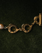 “Yves Saint Laurent” 80’s-90’s Baroque pearl heart motif necklace