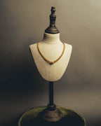 "Christian Dior" Gold tone braided knot costume jewelry necklace