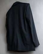"GUCCI" 90's Beautiful draping fly-front tailored jacket