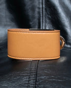 "Ferragamo" Gancini motif leather bangle