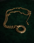 “Yves Saint Laurent” 1980’s-90’s Sculptural circle long necklace
