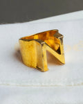"Chloé" 2015 AW Gold alphabet ring