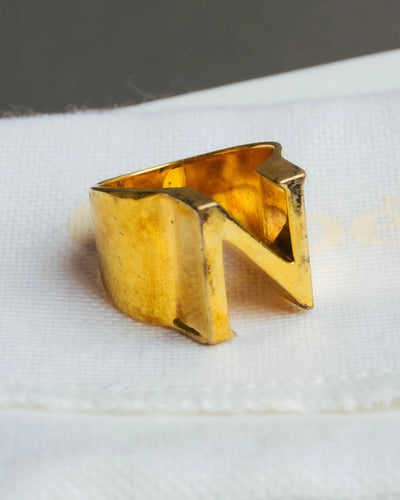 "Chloé" 2015 AW Gold alphabet ring