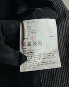 "COMME des GARÇONS HOMME" 10SS Vintage multi-button hickory stripe linen wool jacket
