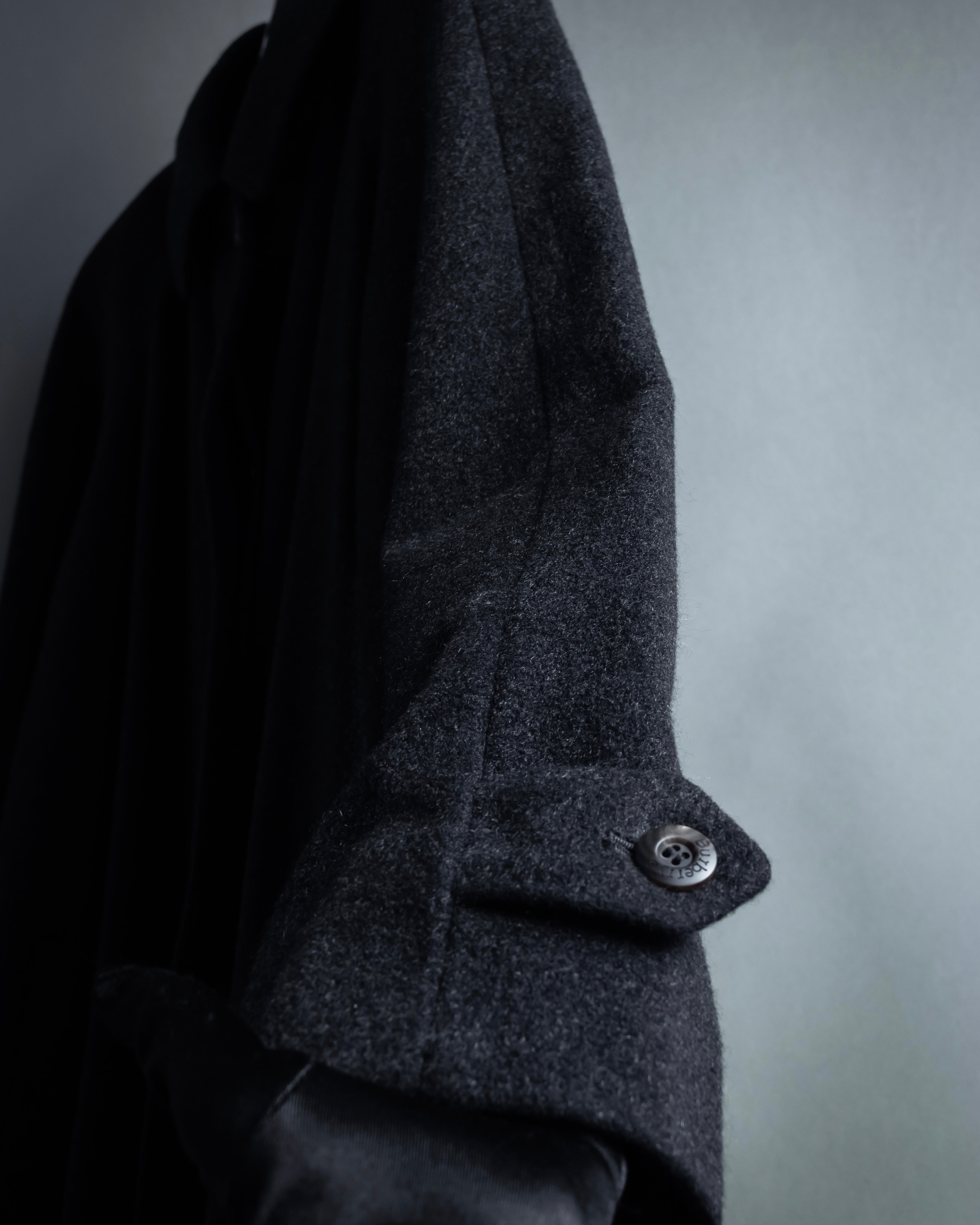 -SPECIAL- "BURBERRYS" 80's-90's Raglan line detail stand collar coat