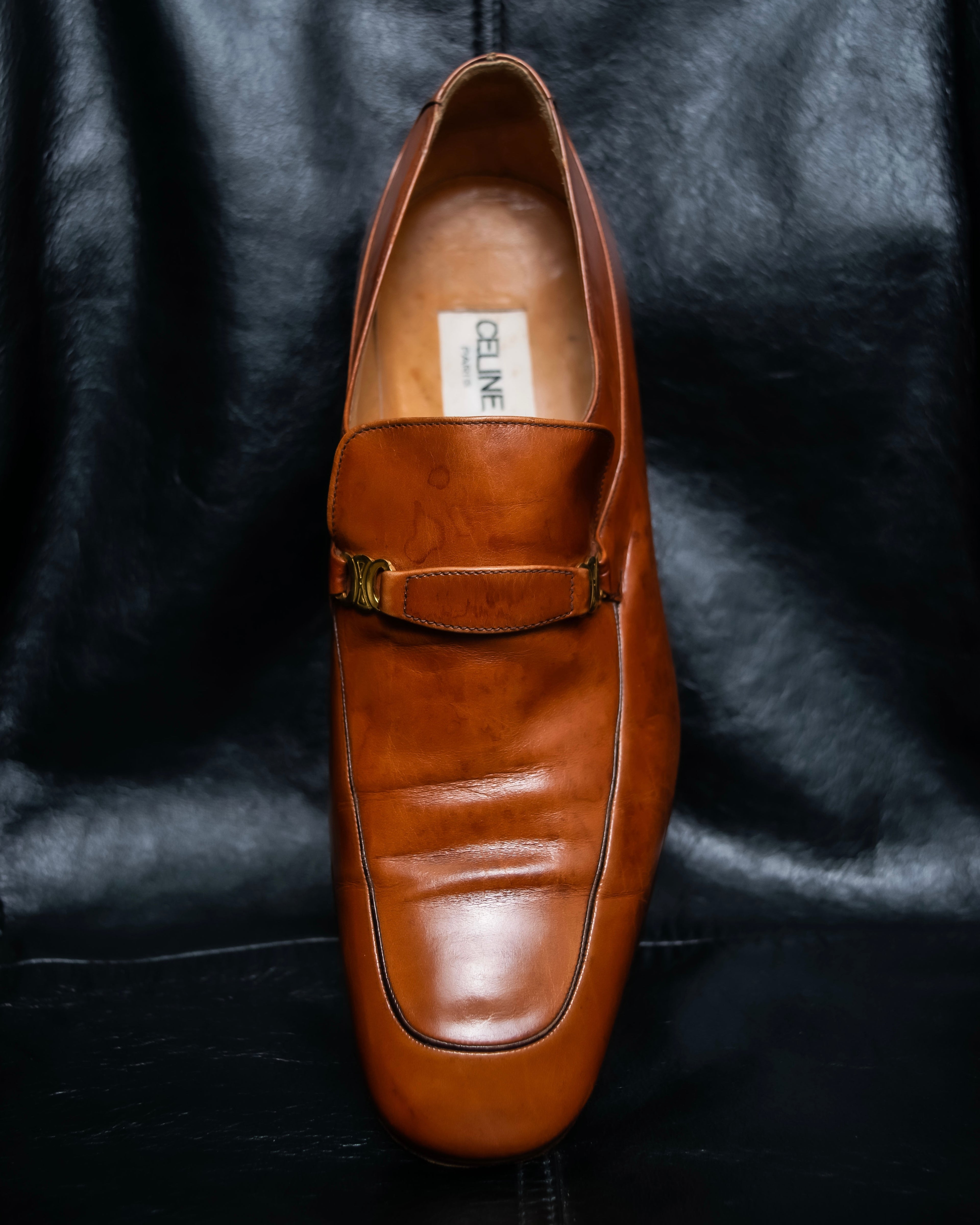 “CELINE” triomphe belt designed loafers