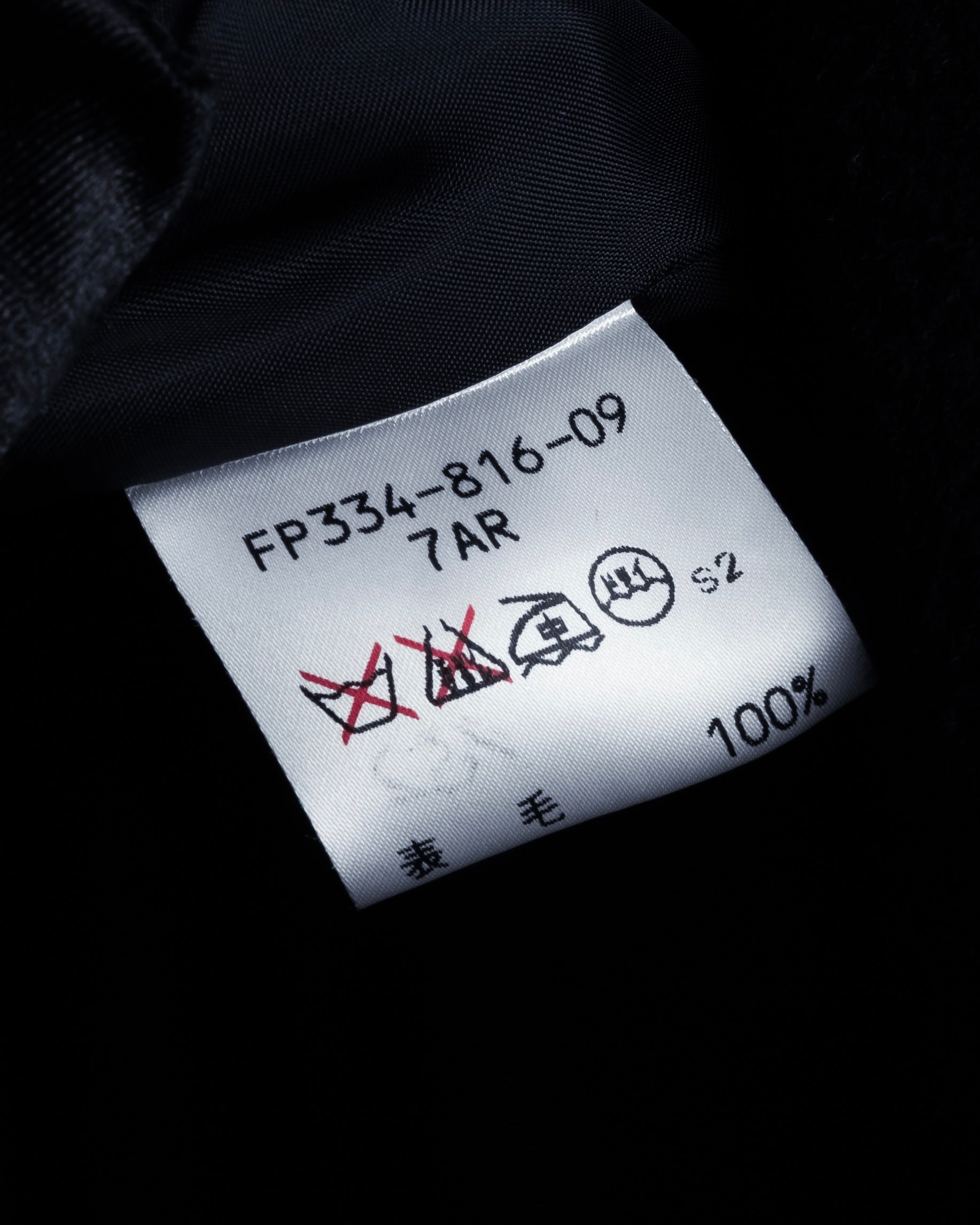 "allegri" Crossover design 2-way collar wool coat