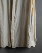 "Maison Martin Margiela" 2010SS triple layer folded fly front shirt