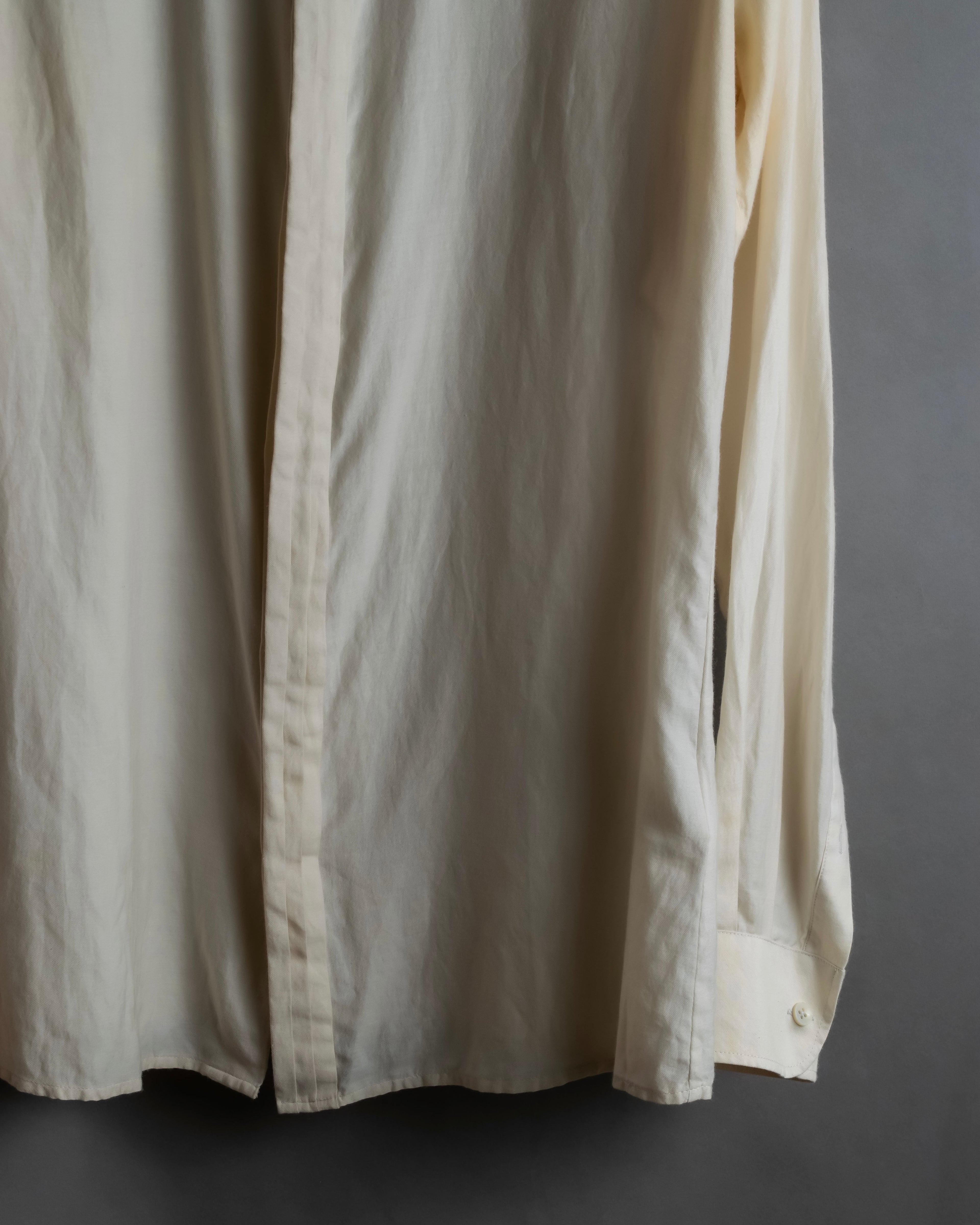 "Maison Martin Margiela" 2010SS triple layer folded fly front shirt