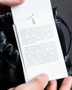 “JIL SANDER” Fringe detail flat drawstring shoulder bag