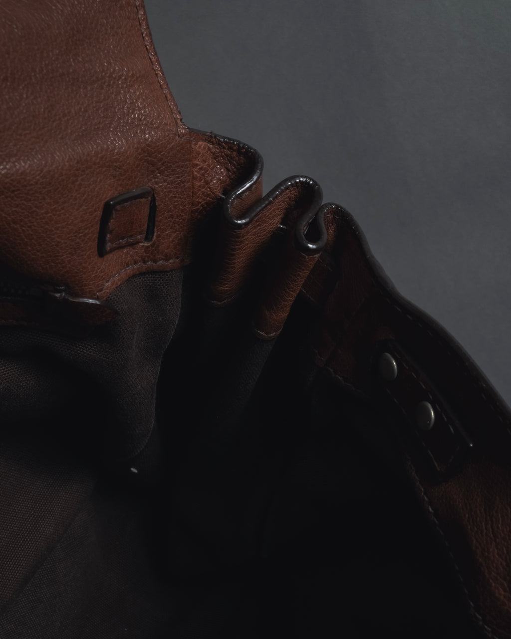 "JIL SANDER" 90’s-00’s Functional pocket leather satchel bag