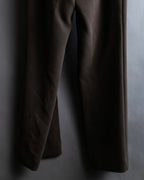 "SHIZUKA KOMURO" Dark brown color easy waist slacks
