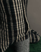 -SPECIAL- "Maison Margiela"2015's Tabi striped fabric ankle boots