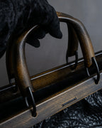 "GUCCI" Bamboo essence horizontal leather handbag