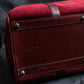 "Cartier" Beautiful red color velour boston bag