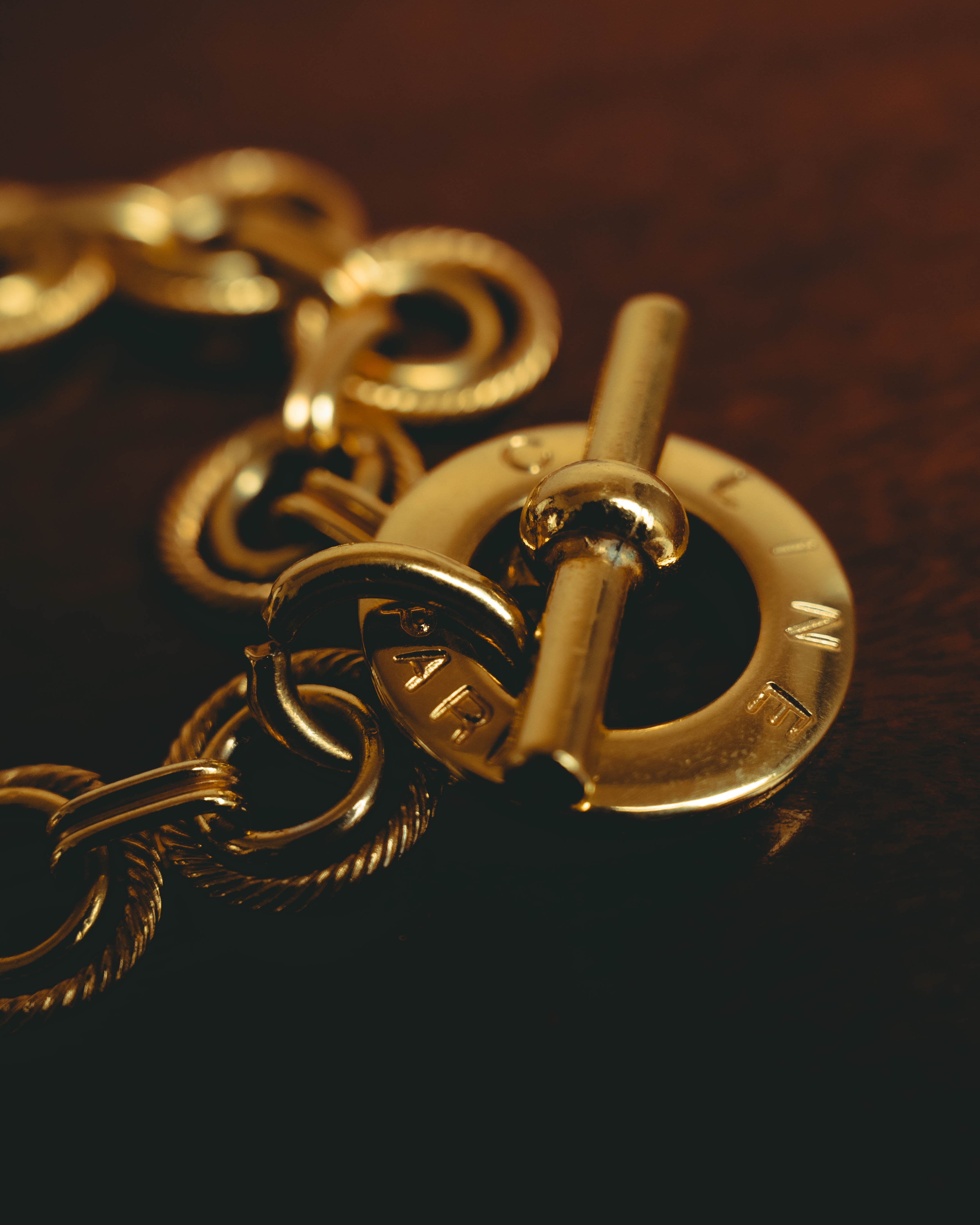 –SPECIAL– "CELINE" 90's Sculptural link bracelet