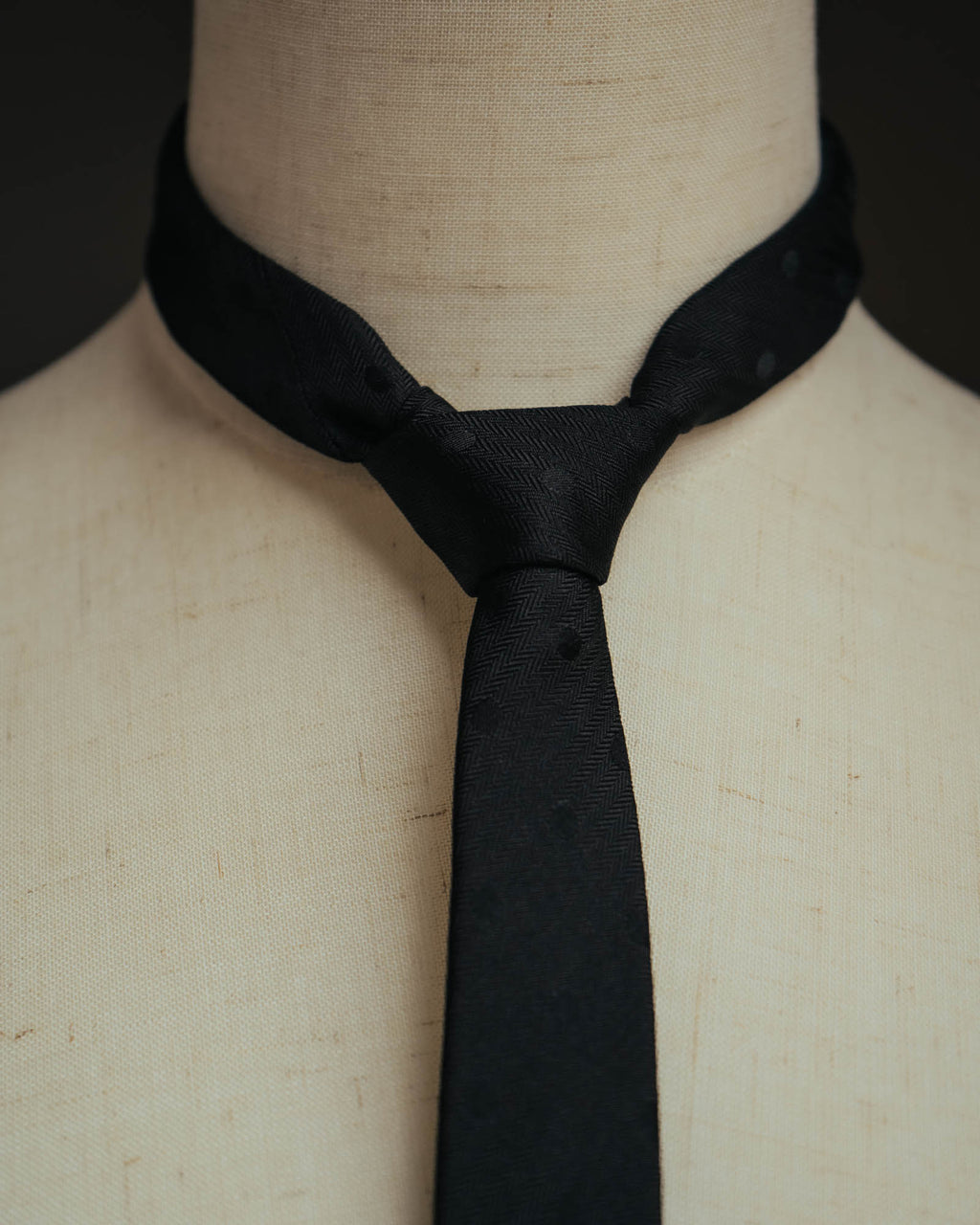 –SPECIAL– “Saint Laurent“ 2010’s-20’s Tonal dot narrow tie