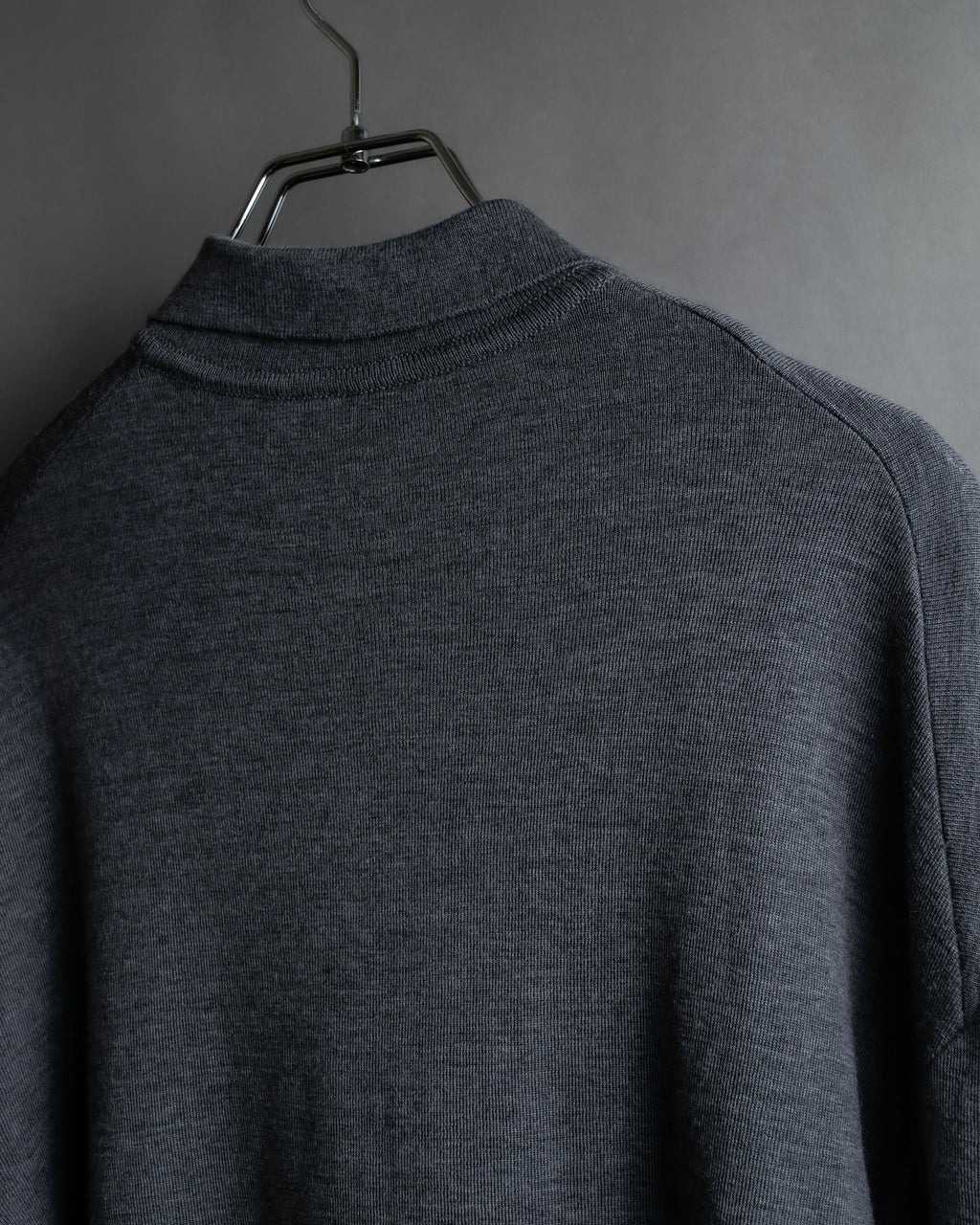 "JIL SANDER" Polo collar design wool knit pullover