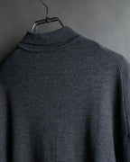 "JIL SANDER" Polo collar design wool knit pullover
