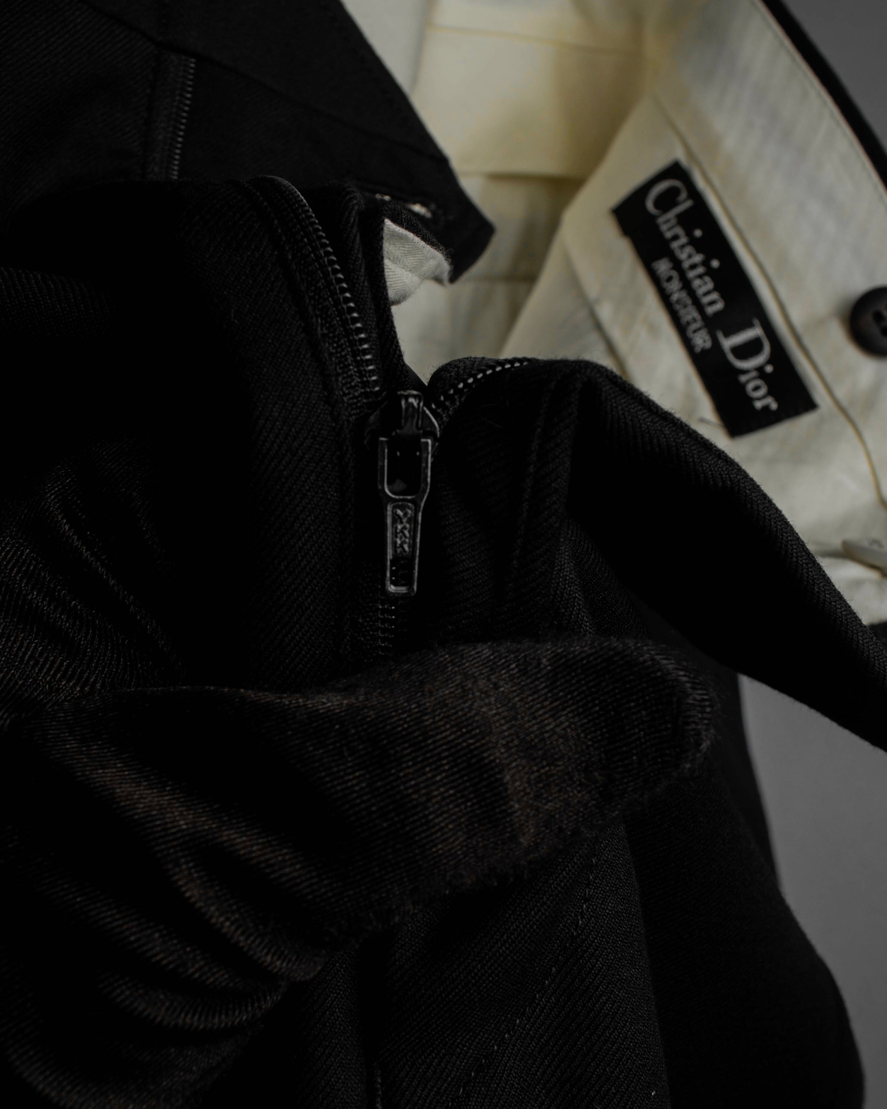 "CHRISTIAN DIOR MONSIEUR" Classical tailored Zegna base satin tuxedo set up