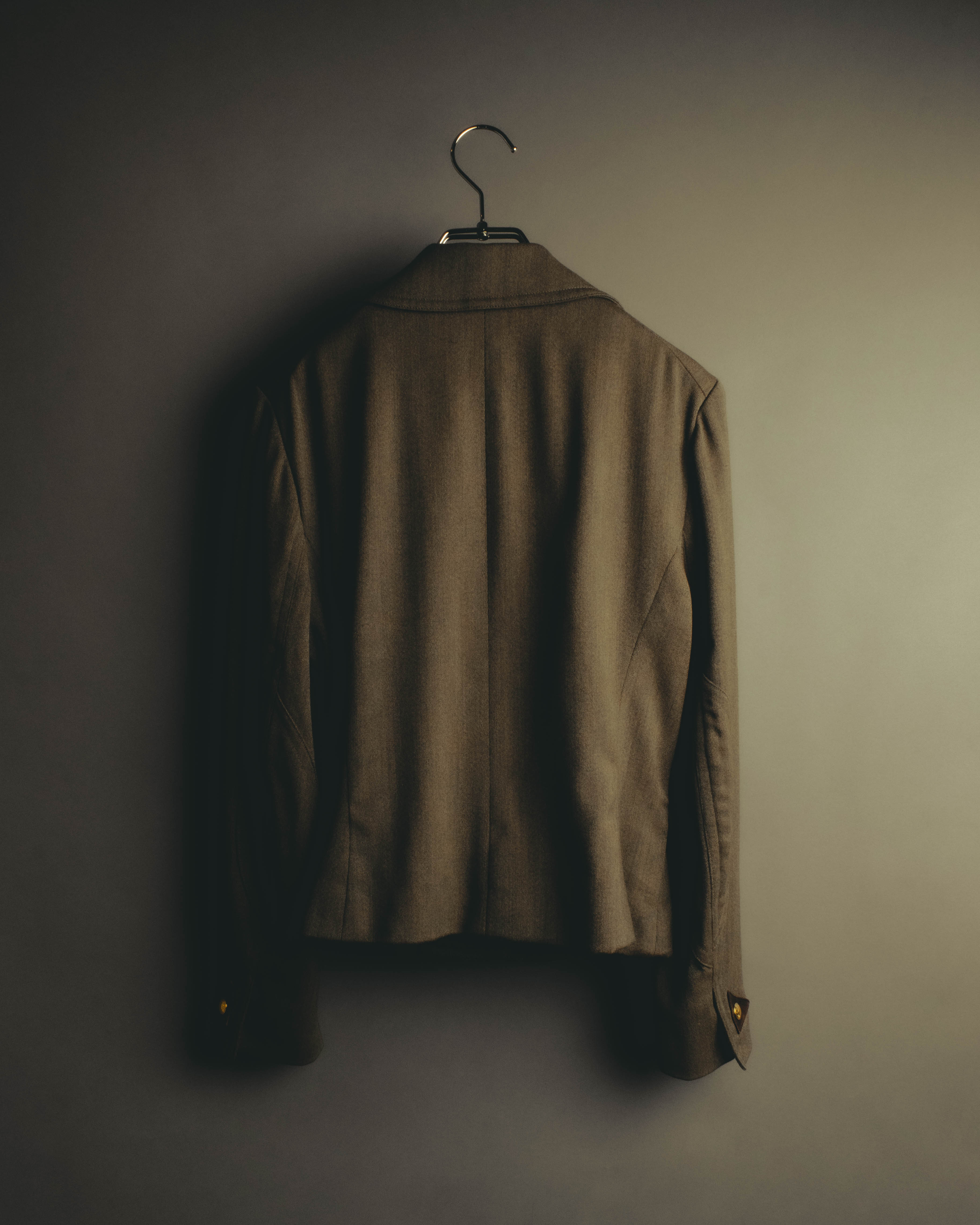 –SPECIAL– "Hermès" 70's-80's Equestrian wool tailored jacket