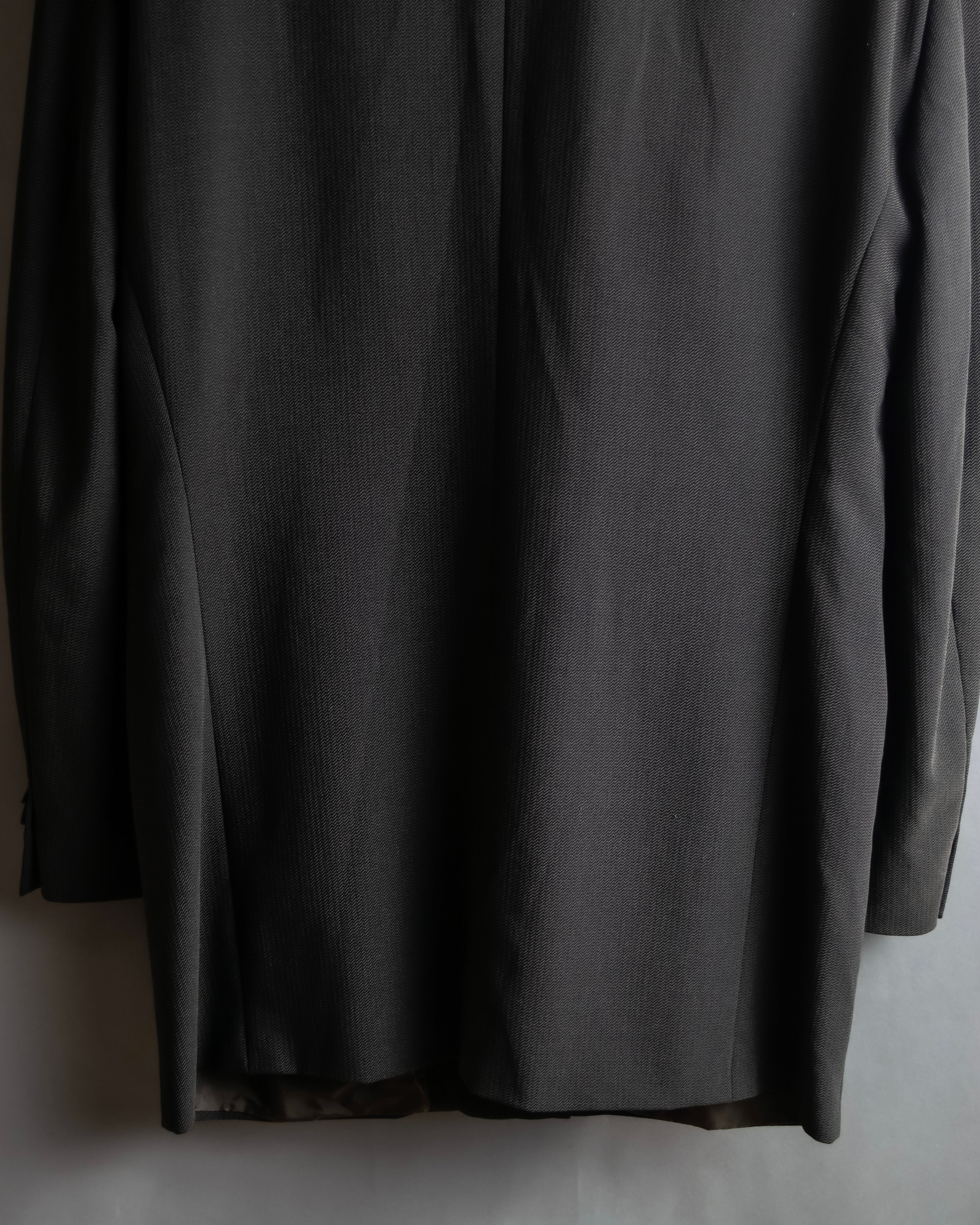 "GIORGIO ARMANI" 90's Oversized brown tailored jacket