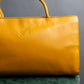 "LOEWE" Horizontal design vivid yellow color amazona bag