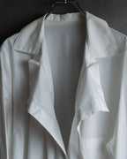 "YOHJI YAMAMOTO" 12SS Folded front panel cotton shirt