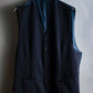 Vintage navy color wool vest