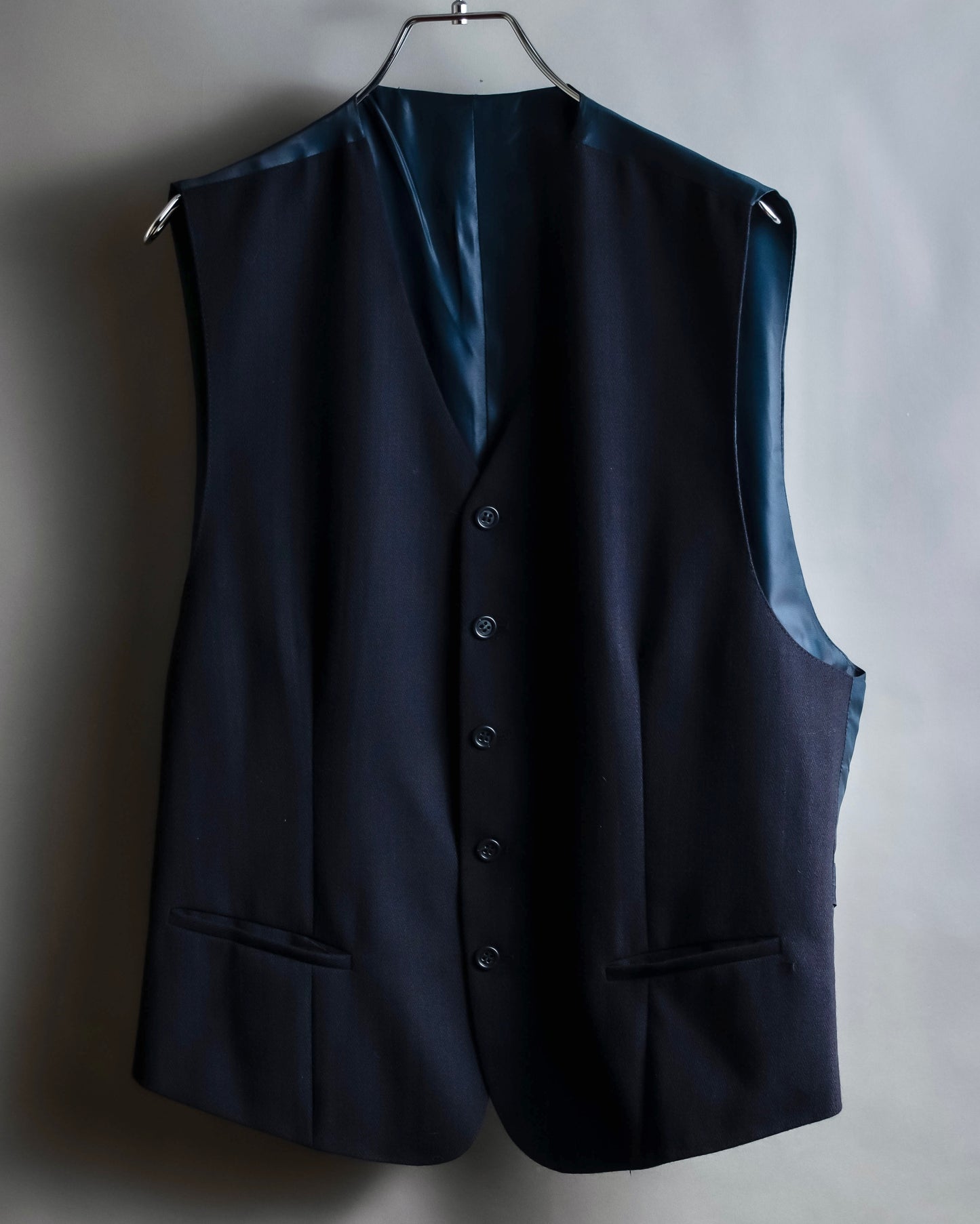 Vintage navy color wool vest