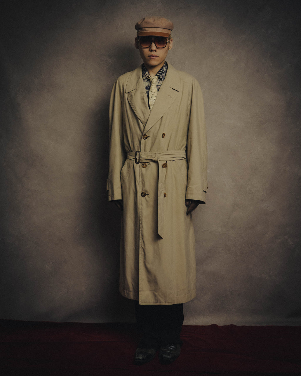 -MOOD MILLÉSIMES- 90’s oversized belted double long coat