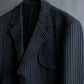 "Vintage striped three button tailored jacket"